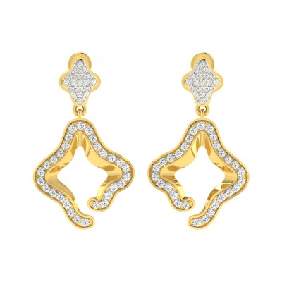 Ilsa Diamond Earrings in Gold